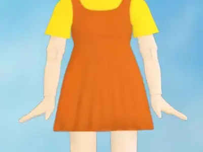Squid game doll inspired by Squid Game 3D model