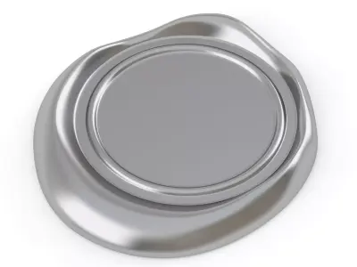 Wax seal Silver 3D model purchase