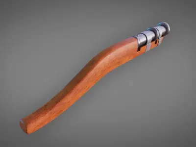 Medieval HandCannon Short Version 3D Model Lowpoly Low-poly 3D model