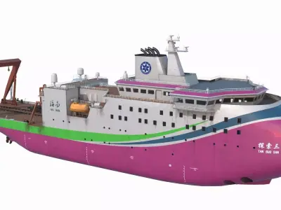 Scientific Research Ship - Explorer III 3D model