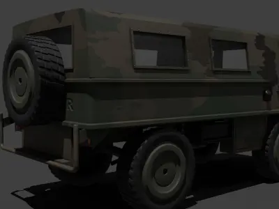 military truck 3D model by holy360 from CGTrader