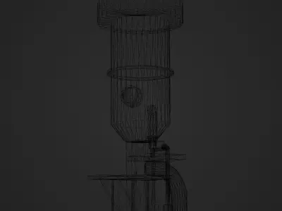 Rusty Old Oil Tank Game Ready Low Poly Low-poly 3D model