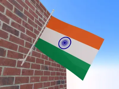Flag of India 3D model purchase