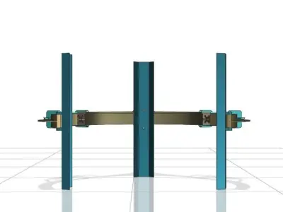 Universal Robot Gripper for Second Stage Tire Free 3D model
