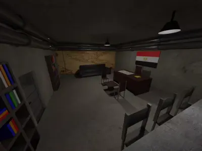 Military Bunker - Egypt Low-poly 3D model
