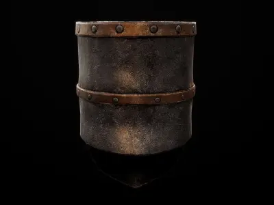 Next Gen Medieval helmet Low-poly 3D model