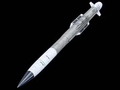 PAC-3 MSE Air Defense Missile PBR 3D model