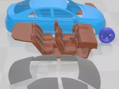 Seat Toledo 2013 Printable Car 3D print model