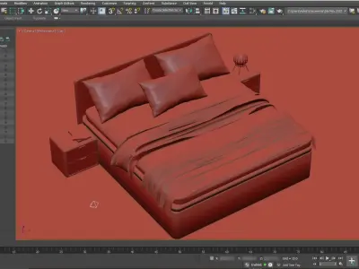 Modern Bed Design 01 Free 3D model