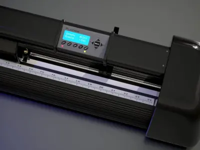 Cutting Plotter Machine Low-poly 3D model