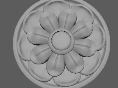 rosette flower 3D model 41
