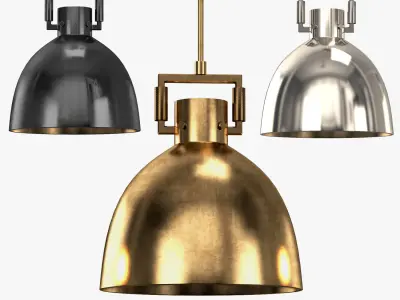 MACHINIST METAL CLOCHE PENDANT 3D model