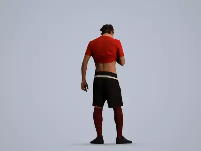 00521Carlos009 - Adult Caucasian man exercising in athletic 3D model