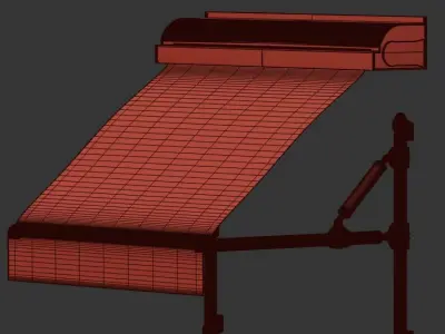 Awning Antique 3D model