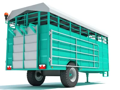 Animal Transporter Trailer 3D model
