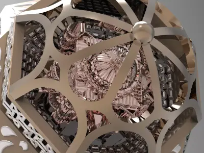 Hagia Sophia Inspired Architectural Dome Ring  3DM Model 3D model