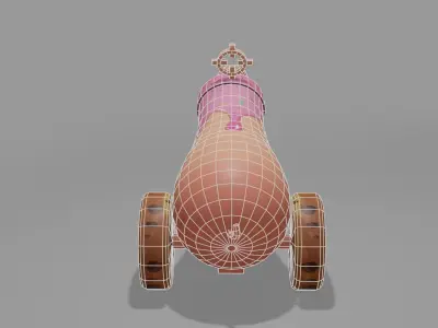 Cute Cannons Low-poly 3D model