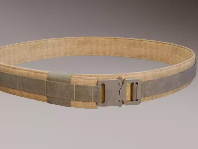 Tactical belt 3D model