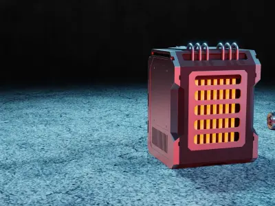 SciFi Battery 3 3D model