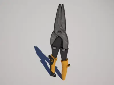  Aviation Snips Garden Shear Low-poly 3D model