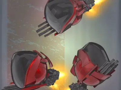 Spaceship Escape Pod Zbrush Tool 3D model
