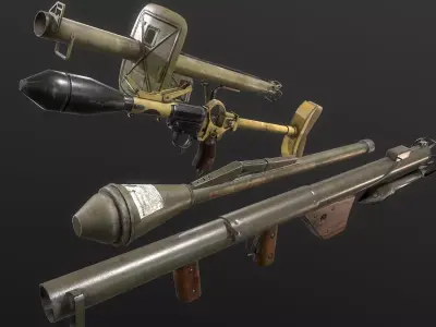 WW2 Rocket Launcher Weapons PACK