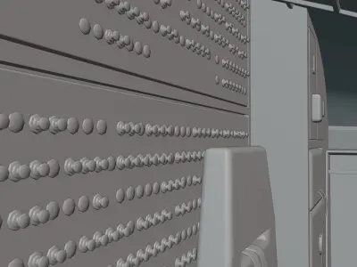 Airbus A320Neo Interior With Cockpit  3D model