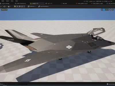 F-117 Nighthawk Stealth Jet  3D model