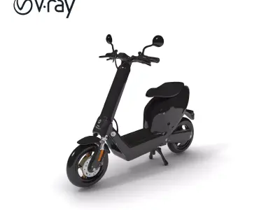 Modern Electric Scooter D Model Pack Low-poly 3D model