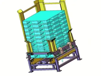 Horizontal Pallet Stacking Machine 3D model