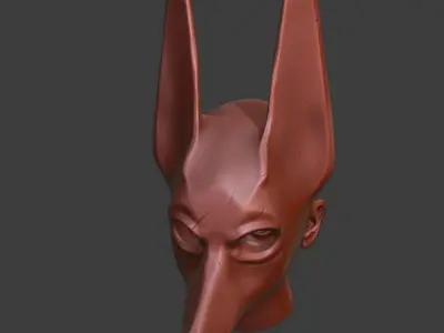 for printing - Anubis Mask 3D print model