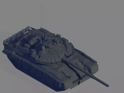 T 80BVM 3D model