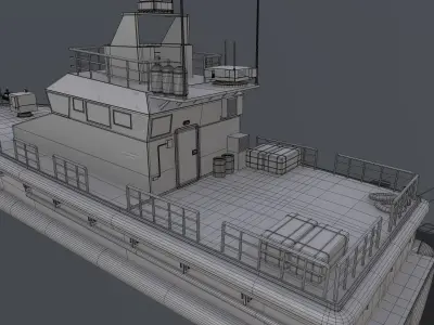 patrol boat 3D model from CGTrader - PBR