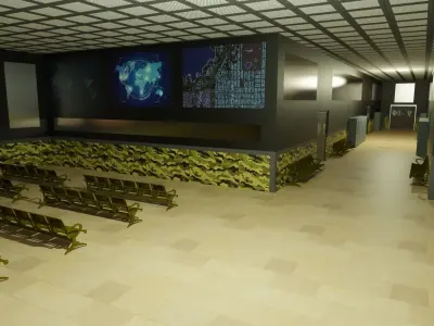 Military Bunker Low-poly 3D model buy