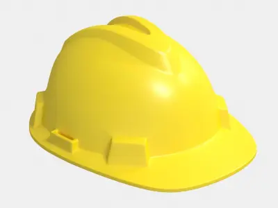 Safety Helmet - Model 2 Low-poly 3D model