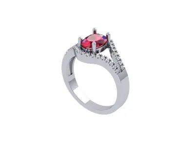 Wedding Ring  3D print model 278