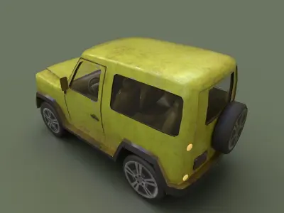 Game Ready Car  Low-poly 3D model