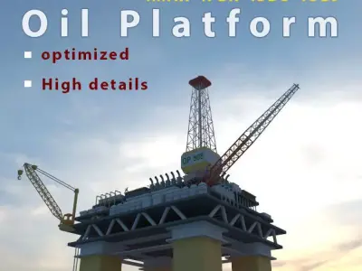 Optimized Oil Platforme 3D model