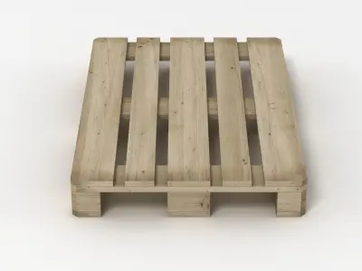 Europallet wooden pallet Low-poly 3D model purchase