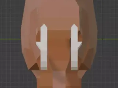 Low Poly Mammoth Low-poly 3D model