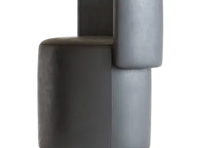 Love Seat Pouf Rugiano 3D model purchase