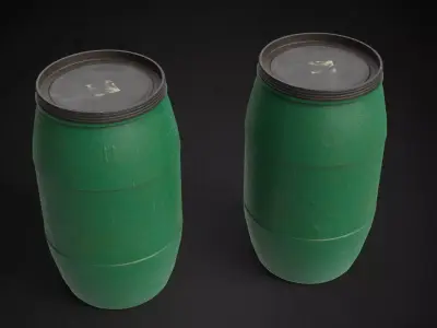 Plastic Drum Game-Ready Low-poly 3D model purchase