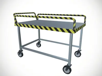 Goods Movable Bench 3D model