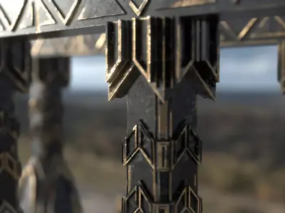 Ancient ruin - Low Poly - PBR Low-poly 3D model Low-poly 3D model