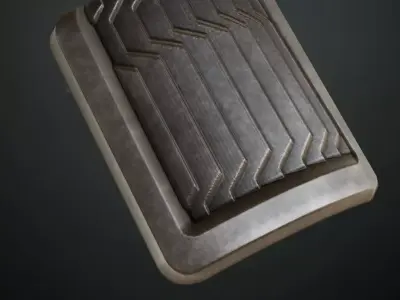 Zigzag Industrial Metal Vent PBR Seamless Texture