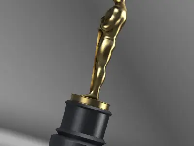 Oscar Trophy 3D model