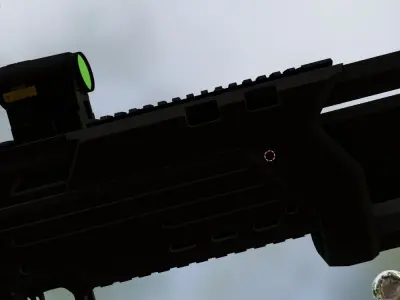 shotgun 2 Low-poly 3D model