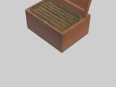 Tea Box model Low-poly 3D model