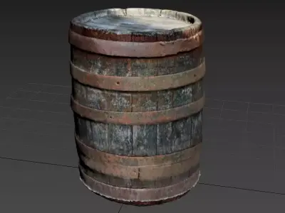 Barrel 3D model 3