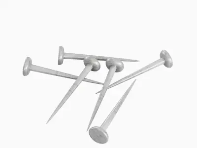 Simple Nail 02 Low-poly 3D model